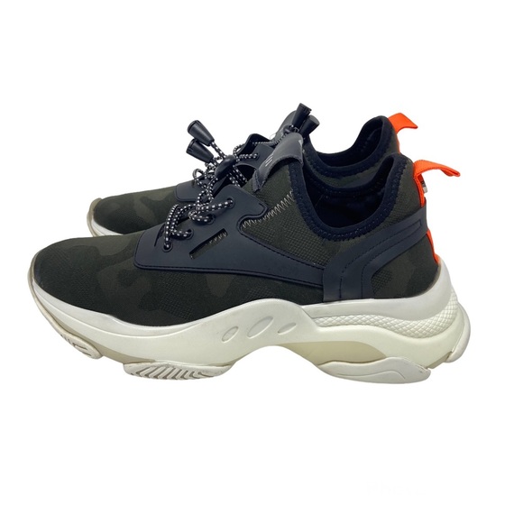 Steve Madden Myles Green Camouflage Sneakers - Picture 5 of 13